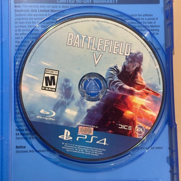 GREAT DEAL! Barely used BATTLEFIELD V for PS4 - Playstation game disc! - Picture 2 of 3